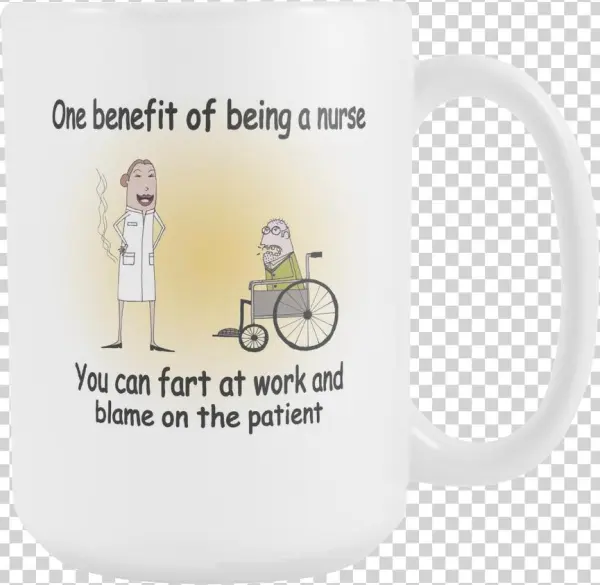 Farting Nurse Mug - Coffee Cup