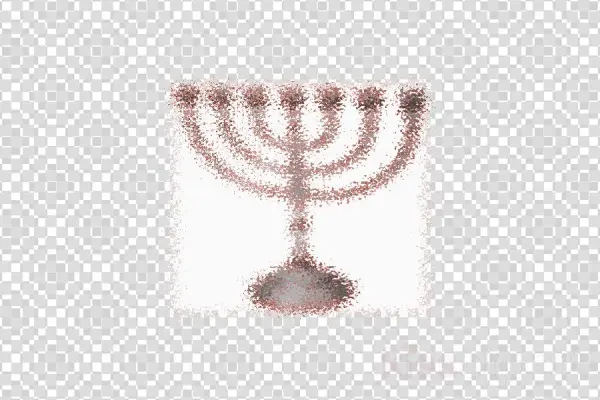 Menorah Clipart Temple In Jerusalem Menorah Judaism - Red Check Deli Restaurant Paper Wrap Basket Liner 1000