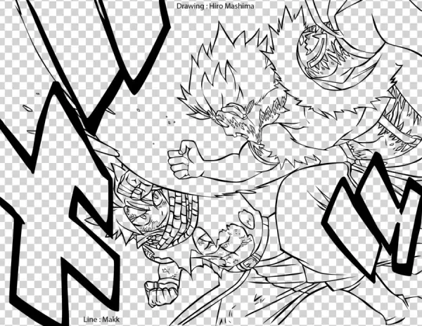 Natsu Vs Sting Lineart By Makk-v - Sting