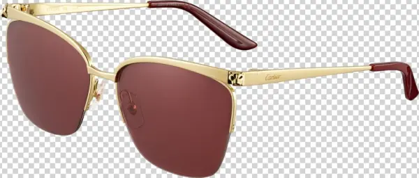 Panthère De Cartier Sunglasseschampagne Golden-finish - Cartier