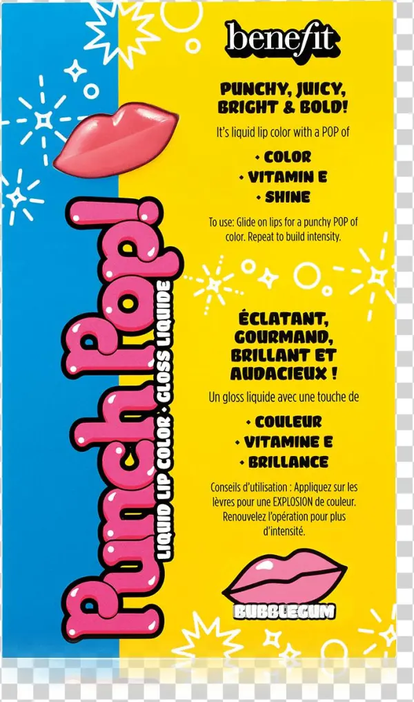 Punch Pop Poppy-pink Punch Packette - Benefit Cosmetics Benefit Punch Pop! Liquid Lip Color