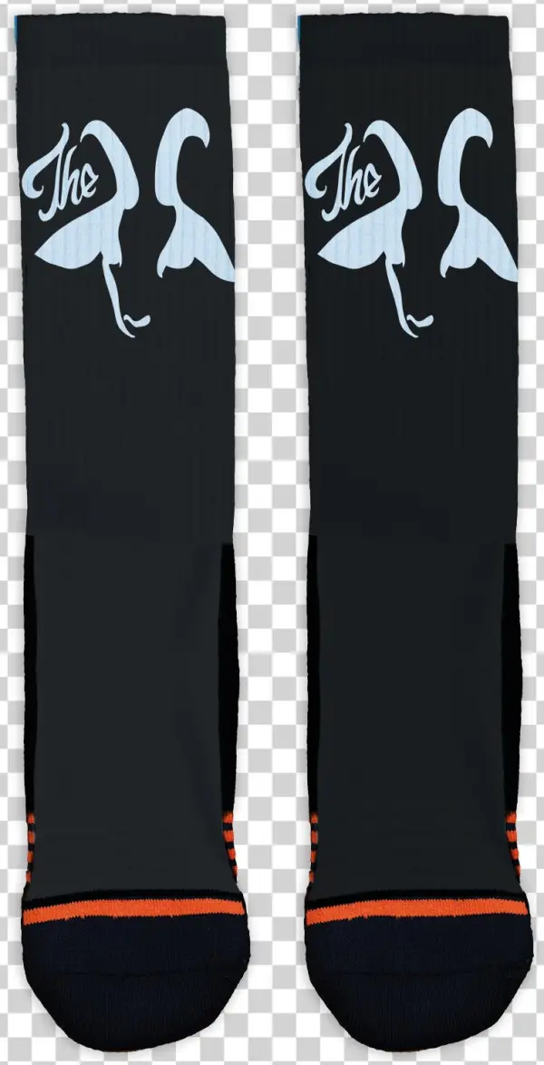 The Goat One - Men's Carolina Panthers For Bare Feet Black 4-stripe