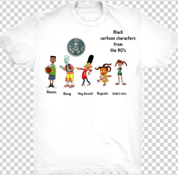 Black Cartoons Tee - Cartoon