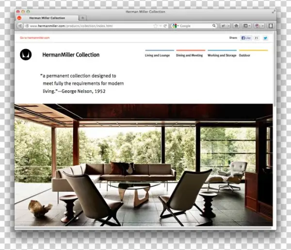 Herman Miller Website - Ward Bennett Interior