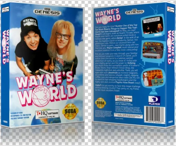 Sega Genesis Wayne's World Sega Megadrive Replacement