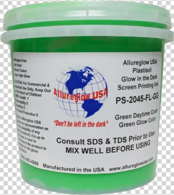 Allureglow Plastisol Ink Glow In The Dark Green/ Green - Plastisol