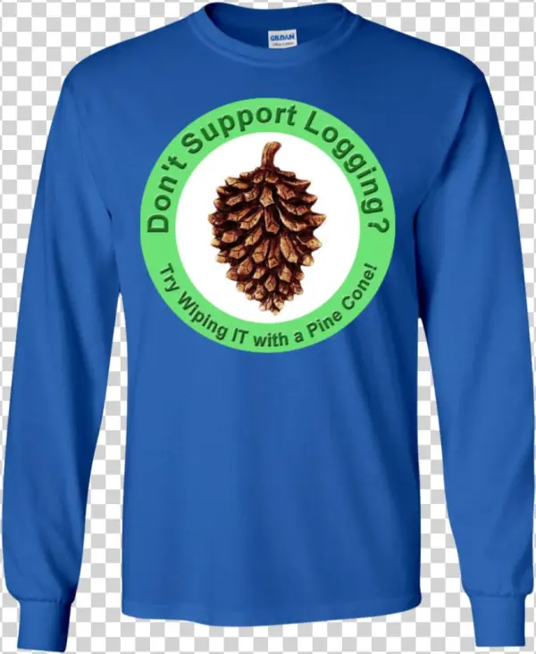 Logging Pine Cone Wipe - Phi Delta Theta Jumbo Twill Langarm T-shirt (royal