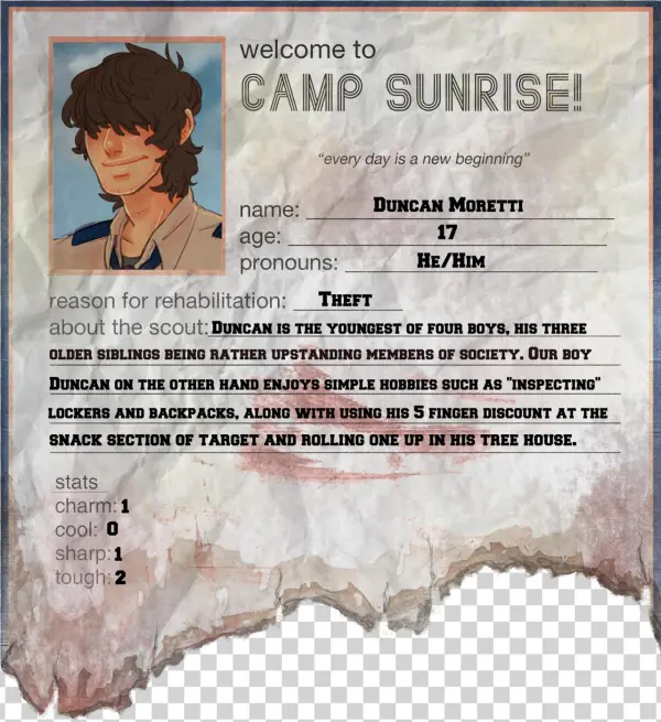 My App For Camp Sunrise, A Murder Rp Https