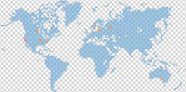 World Map Pixel2 - World Map Painting Black And White