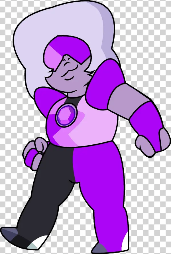 Amethyst As Garnet Deko Kun - Steven Universe Serious Amethyst