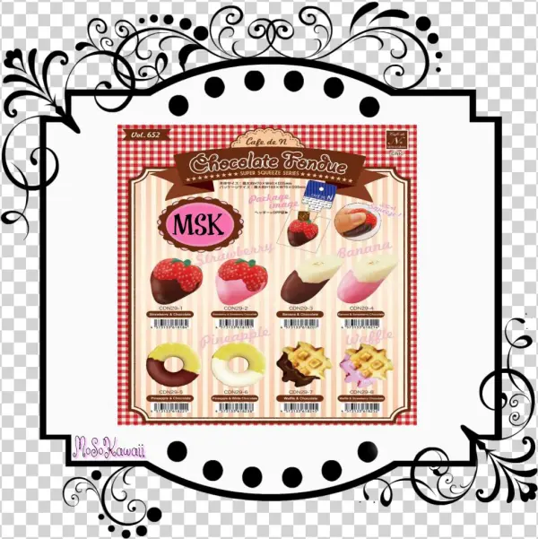 Cafe De N Chocolate Fondue Strawberry Squishy - Tim Holtz Stamper's Anonymous Collection Stamp &