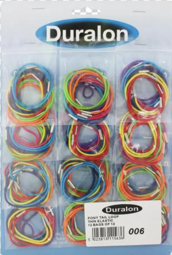 Duralon Pony Tail Loops Carded - Wire