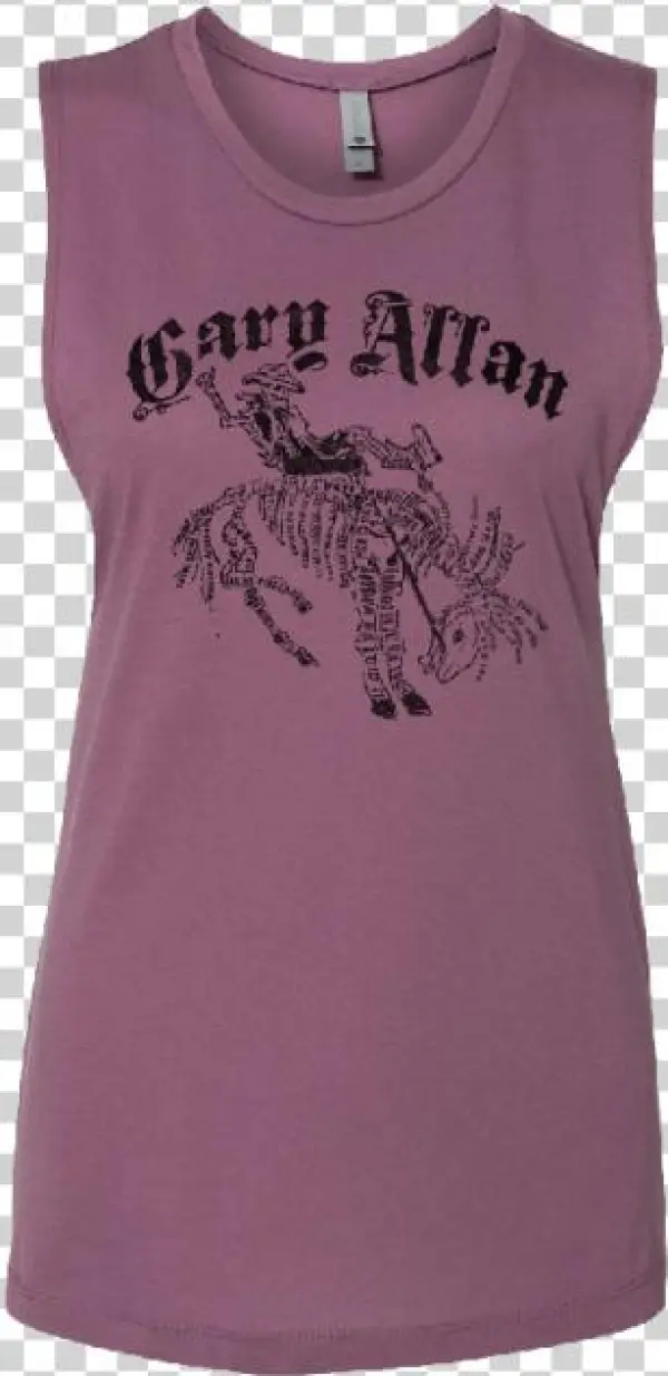 Gary Allan Ladies Purple Muscle Tank - Active Tank