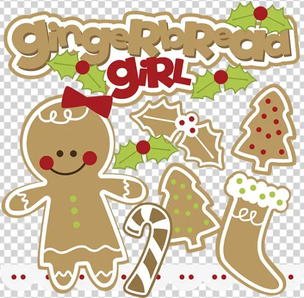 Gingerbread Girl Round Ornament