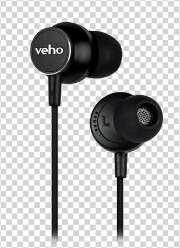 Image Black And White Library Z In Ear Veho - Veho Z-3 In-ear Noise Isolating Headphones With Microphone/remote