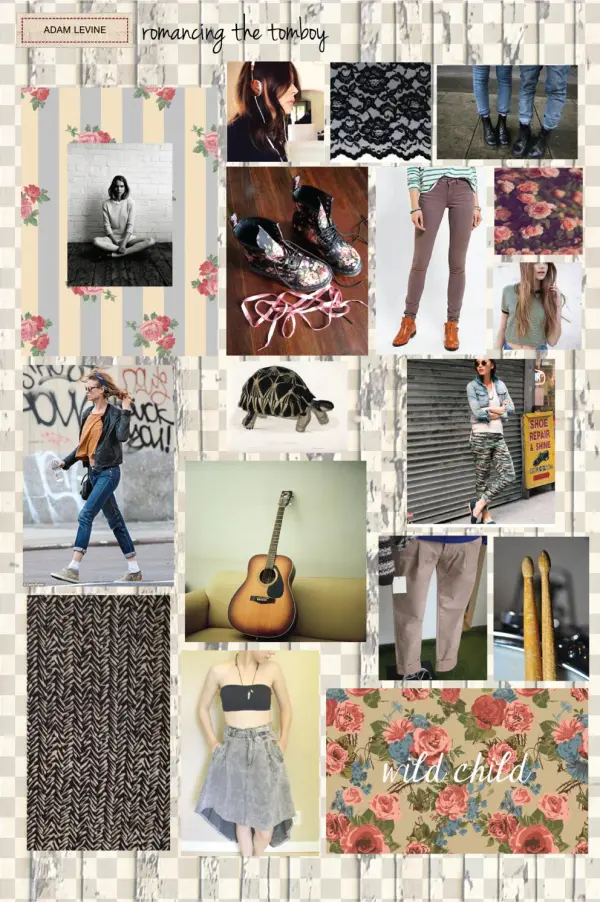 Large Mood Boards-02 - Poster: Photography's Acoustic Guitar, 41x41cm.