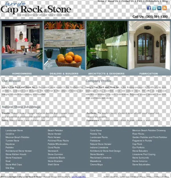 Larry's Cap Rock And Stone Competitors, Revenue And - Flyer