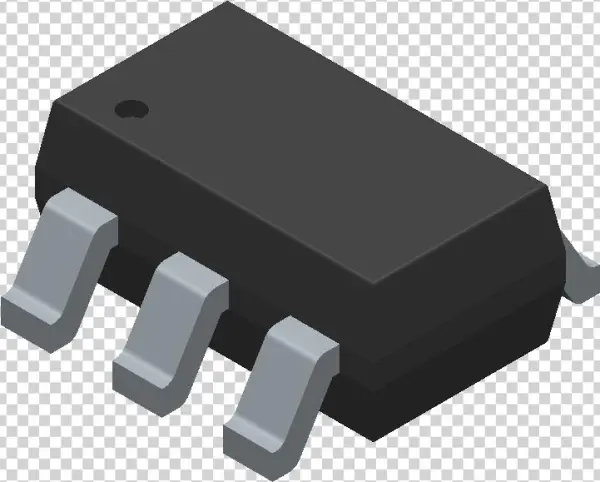 Lm7101g Gtr - Rohm Semiconductor - 3d Model - Sot23 - Sop8 Png