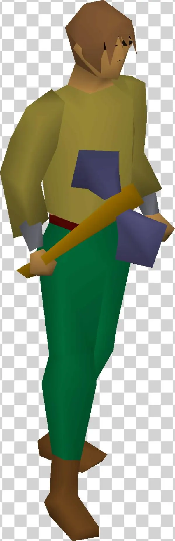 Mithril Battleaxe Equipped