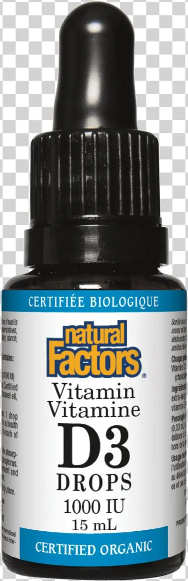 Natural Factors Vitamin D3 Drops 1,000iu 15ml - Vitamin D3 Drops 1000 Iu
