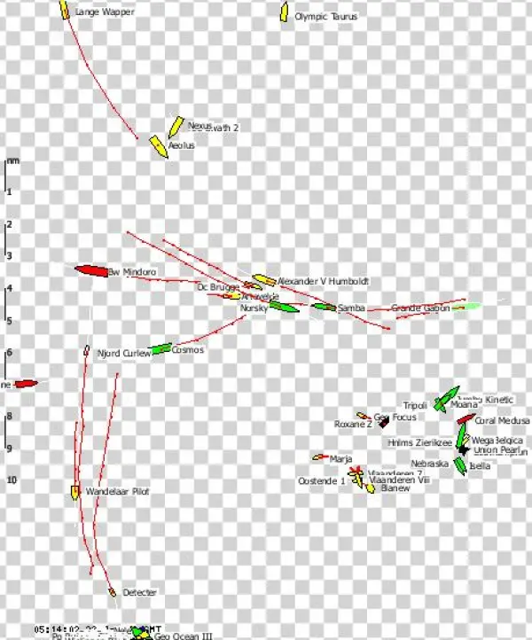 Zeebrugge Ship Overlay Output - Map