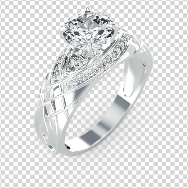 0 Carat Diamond Engagement Ring