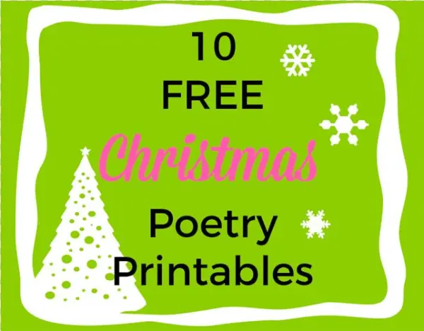 10 Free Christmas Poetry Printables