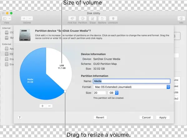 A Physical Disk With Two Partitions