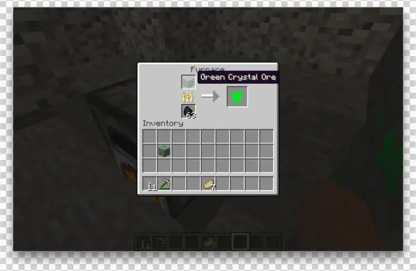 Green Crystal Smelting - Minecraft Crafting