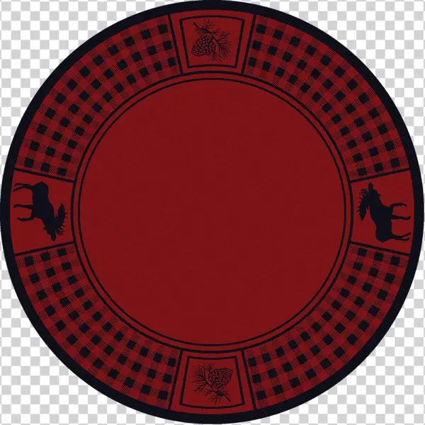 Moose Refuge Round Rug