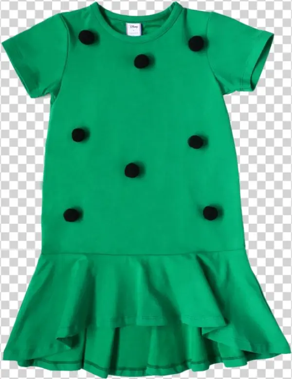 Sea Apple Mickey Pom Pom Dress Forest