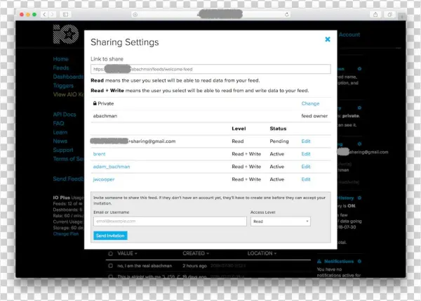 Sharing Form On A Full-browser Feed Page