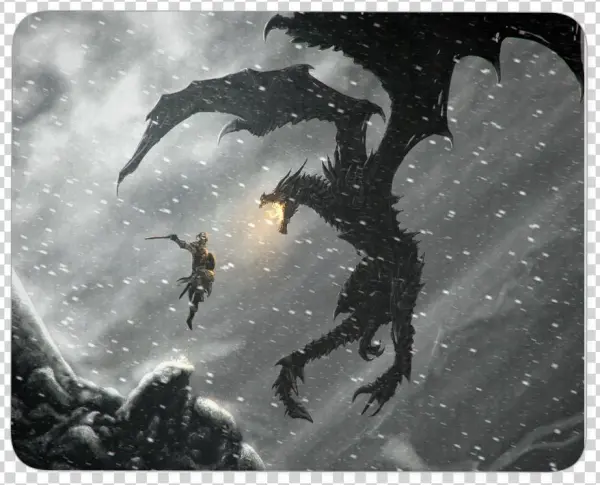 Skyrim Desktop Mouse Pad Thick Anti-slip