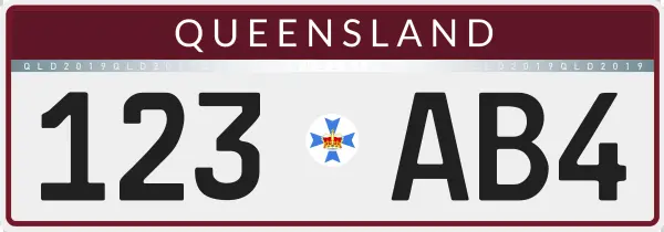 2019 Queensland Registration Plate
