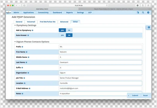 Also On The Other Tab, Under The Digium Phones Line