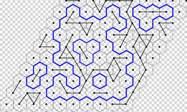 An O Loop Configuration On The Honeycomb Lattice, Together