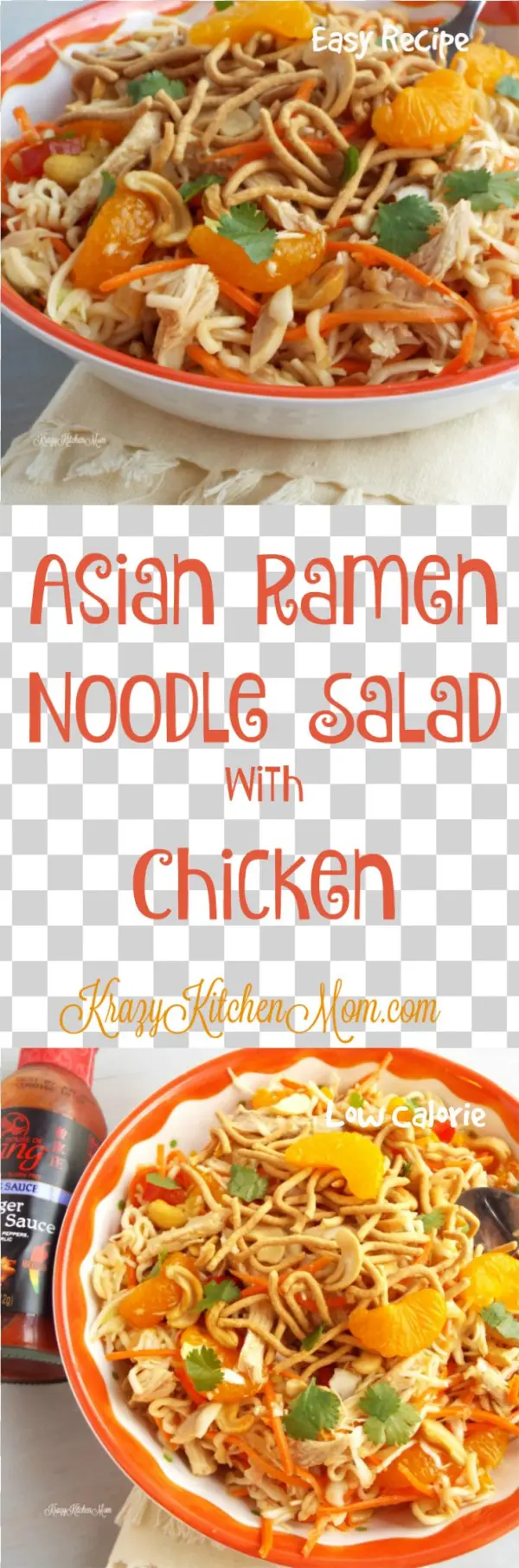Asian Ramen Noodle Salad With Chicken