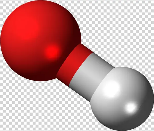 Hydroxide Anion Or Hydroxyl Radical Ball