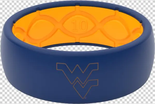 West Virginia Collegiate Silicone Rings Outline