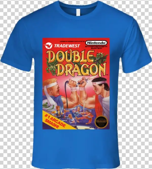 Double Dragon Nintendo Game Cover T Shirt