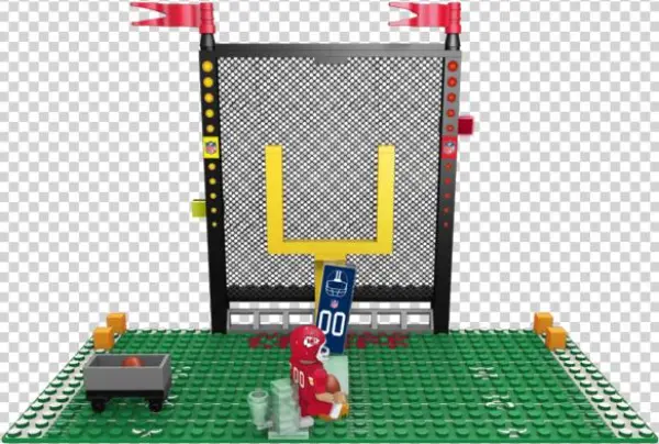Kansas City Chiefs Lego Generation 4 Endzone Set By