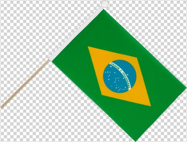 Mini Hand Waving Flag Brazil