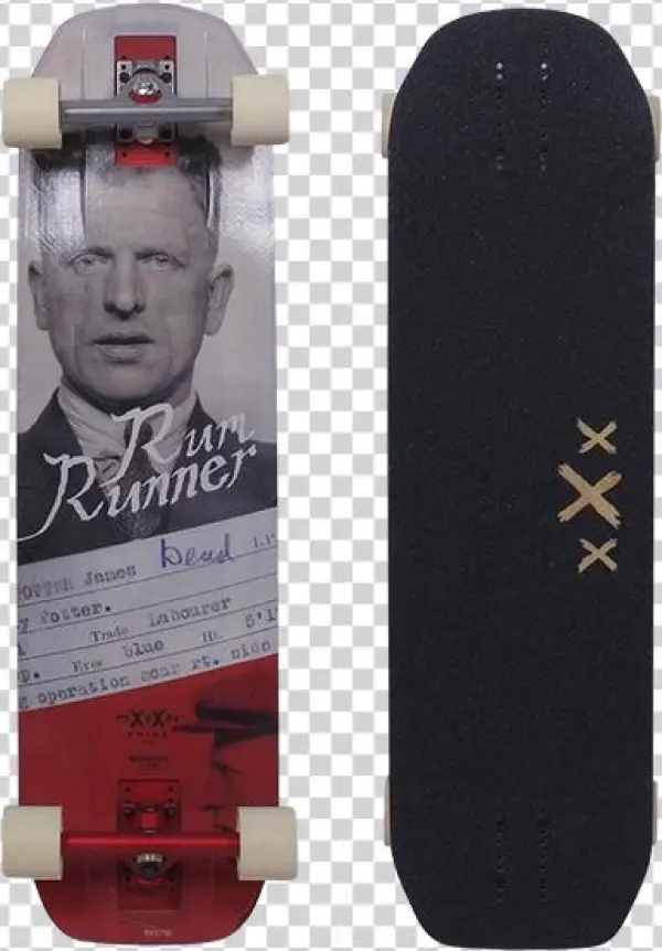 Moonshine Rum Runner 35" Convict Longboard Complete