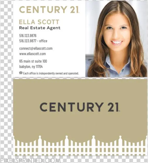 New Century 21 Logo Cards, Century 21 Business Cards,