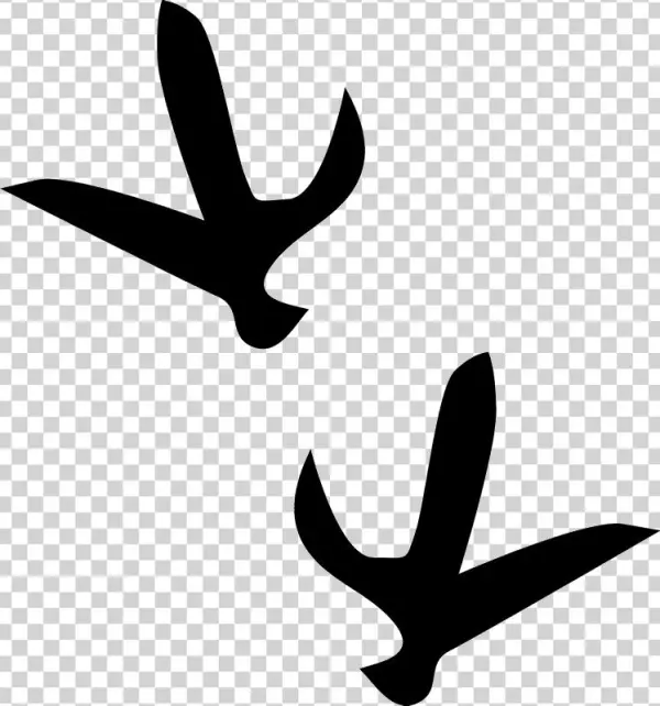 Pheasant Tracks Rubber Stamp