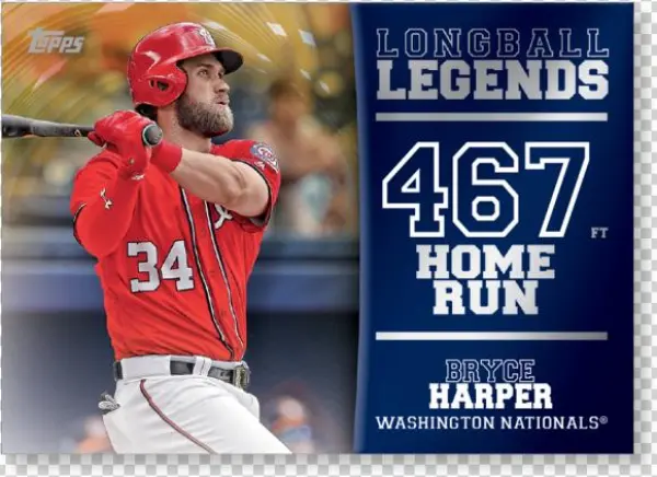 2018 Topps Baseball Series 2 Bryce Harper Longball
