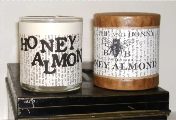 4 Pk Soy Candles Honey Almond