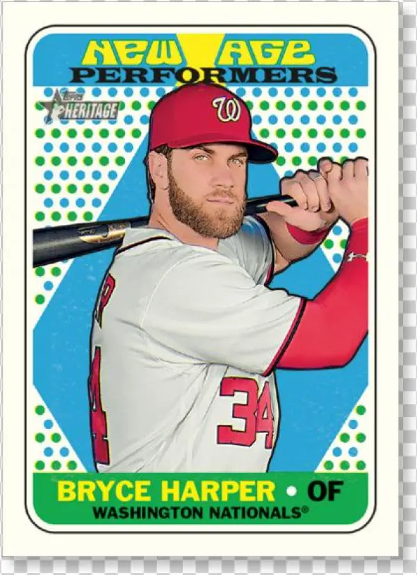Bryce Harper 2018 Topps Heritage Baseball New Age Performers
