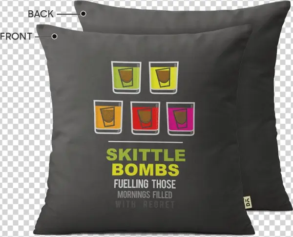 Dailyobjects Skittle Bombs 16" Cushion Cover Two Sided