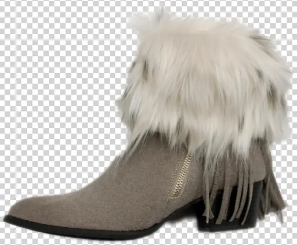 Faux Snow Leopard Bootte Topper